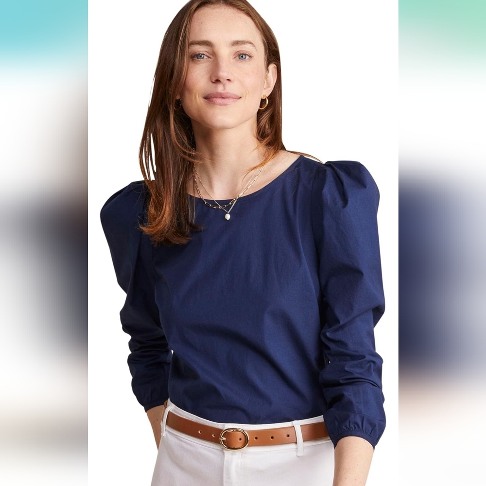 Vineyard Vines Navy Blue long sleeve Blouse / top / shirt - XL